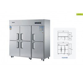 Шкаф комбинированный холодильный/морозильный GRAND G-65D-6